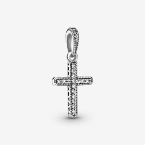 Gold Pandora Sparkling Cross Pendants | IHYDME-538