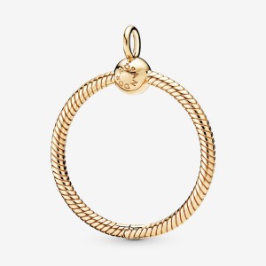 Gold plated Pandora Moments Medium O Charm Holders | BATQZJ-187