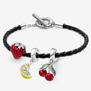 Multicolor Pandora Fruity Summer Fiesta Charm Holders | ISALPC-630