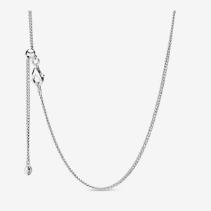 Rose gold plated Pandora Curb Chain Necklaces | HWLOJR-189