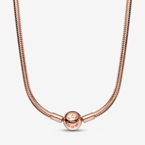 Rose gold plated Pandora Moments Snake Charm Holders | SDHCZQ-284