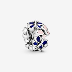 Sterling silver Pandora Butterfly Arrangement Spacer Charms | KZXMET-504