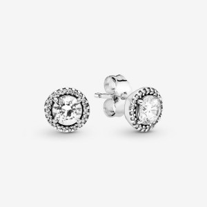 Sterling silver Pandora Classic Elegance with Clear CZ Stud Earrings | CWLHJG-895