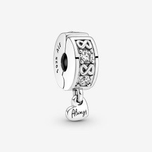 Sterling silver Pandora Family Always Pave Clip Clips | JEYZBS-463