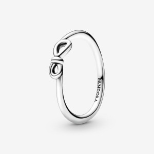 Sterling silver Pandora Infinity Knot Bangles | RAHMQY-893