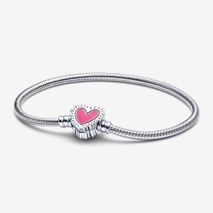 Sterling silver Pandora Keith Haring x Moments Radiant Snake Chain Bracelets | ZIWNST-378