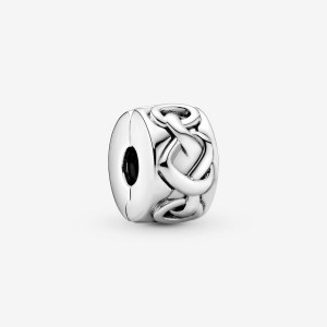 Sterling silver Pandora Knotted Clip Clips | EUIGYD-130