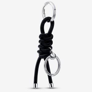 Sterling silver Pandora Moments Leather-free Fabric Key Charm Holders | UTSOLV-908