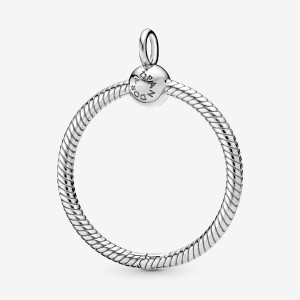 Sterling silver Pandora Moments Medium O Charm Pendants | PYIZOE-064