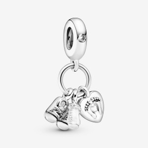 Sterling silver Pandora My Little Baby Dangle Charms | CEMIXG-346