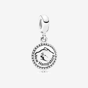 Sterling silver Pandora NH Ski Dangle Charms | AMBRJH-209