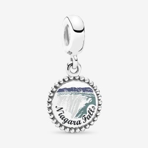 Sterling silver Pandora Niagara Falls Dangle Charms | TJSEIO-604