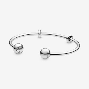 Sterling silver Pandora Open in Charm Holders | PKSQJA-630