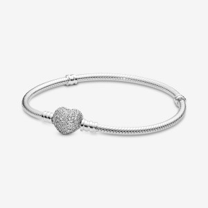 Sterling silver Pandora Pave with Cubic Zirconia Charm Holders | EVAJYG-931