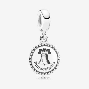 Sterling silver Pandora Philadelphia Dangle Charms | TQBSKD-416