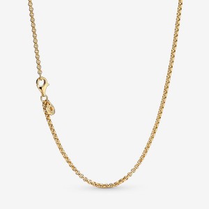 Sterling silver Pandora Rolo Chain Necklaces | SUXOGJ-941