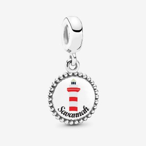 Sterling silver Pandora Savannah Dangle Charms | EIHOJX-856