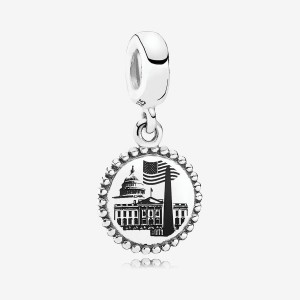 Sterling silver Pandora Washington D.C. Dangle Charms | KQGTHY-869