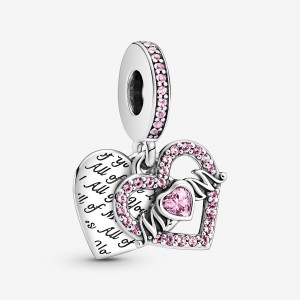 Two-tone Pandora Mom Dangle Charms | ALDSWT-671