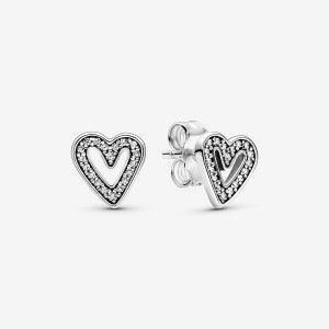 Two-tone Pandora Sparkling Freehand Dangle Charms | BVQUDC-873