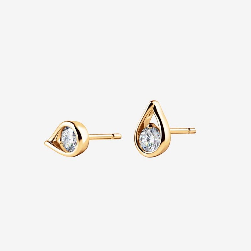 Gold Pandora Brilliance 0.50 ct tw Earrings | KDYOGU-497