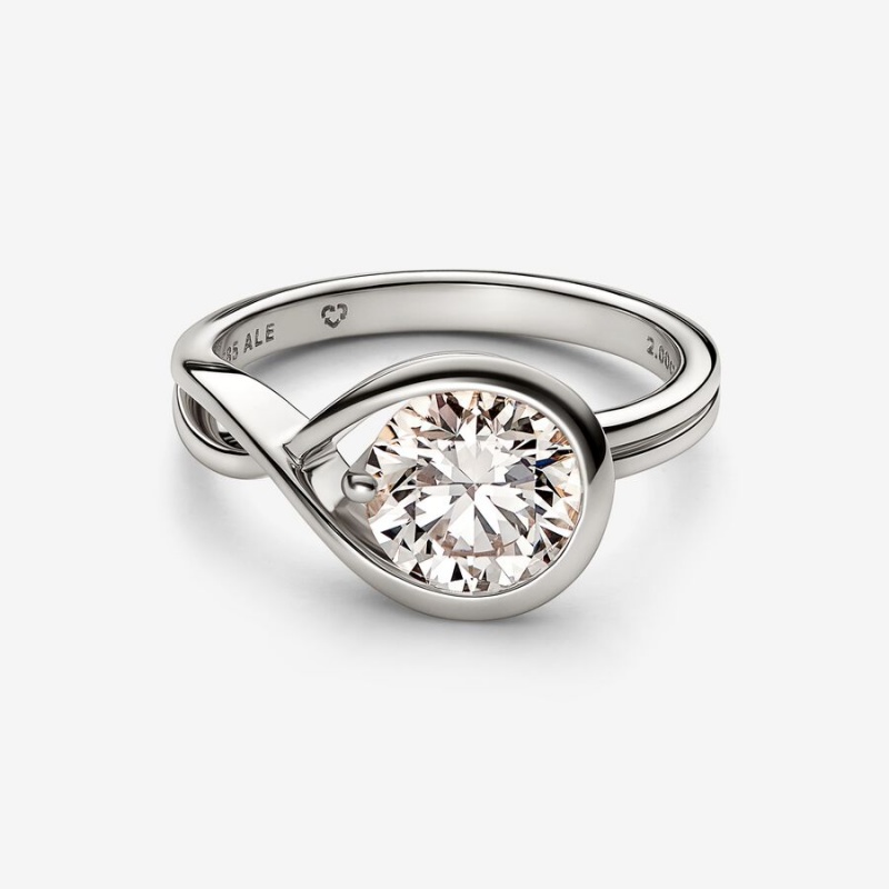 Gold Pandora Brilliance 2.00 ct tw Rings | YULZNP-307