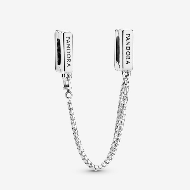 Gold plated Pandora Clip Safety Chains | MWHOEV-914