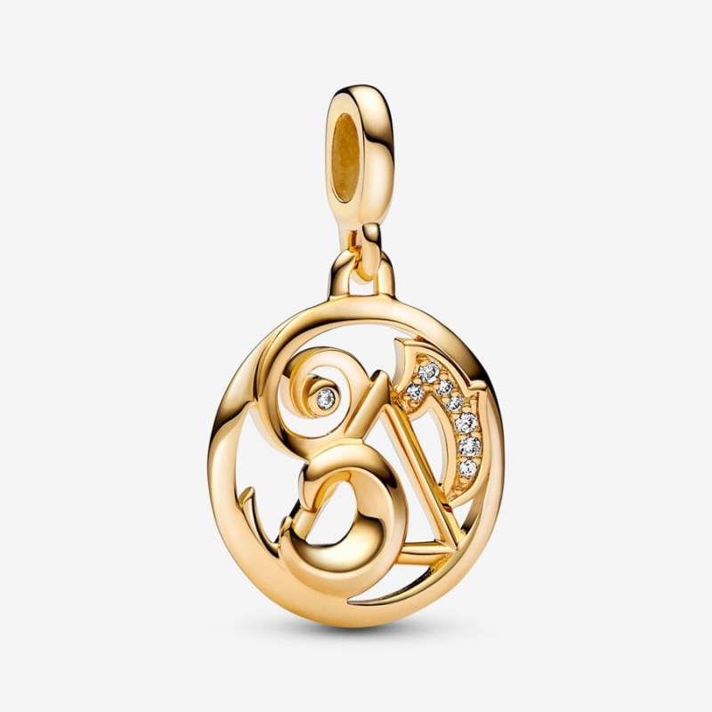 Gold plated Pandora ME The Elements Medallion Pendants | PTYOCM-927