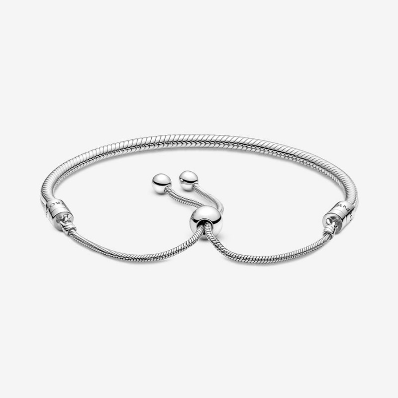 Gold plated Pandora Moments Snake Slider Sliding Bracelets | VWIHDO-647