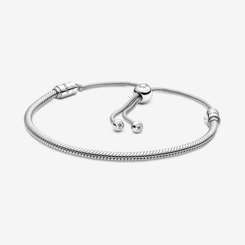 Gold plated Pandora Moments Snake Slider Sliding Bracelets | VWIHDO-647