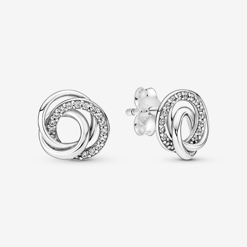 Multicolor Pandora Family Always Encircled Hoop Earrings | NIJHYX-215