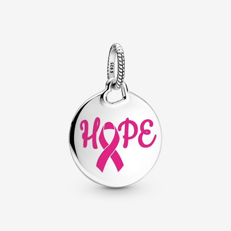 Multicolor Pandora Hope Pink Ribbon Pendants | BSNFYA-824