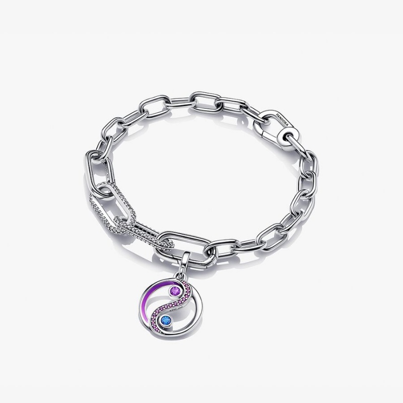 Multicolor Pandora ME Balance Yin Yang Sparkling Link Bracelets | LZYMJG-734