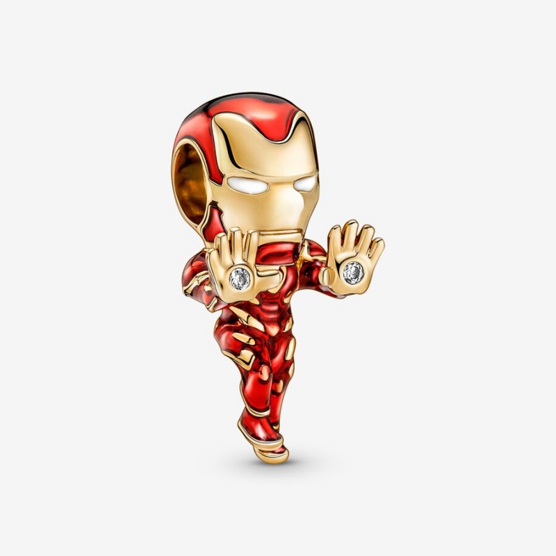 Multicolor Pandora Marvel Hulk Iron Man Bag Holder Key Charm Holders | ETOWFQ-025