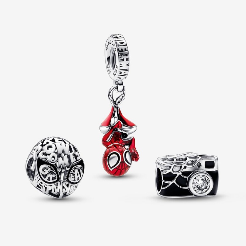 Multicolor Pandora Marvel Spider Man Charms | AGCOBF-210