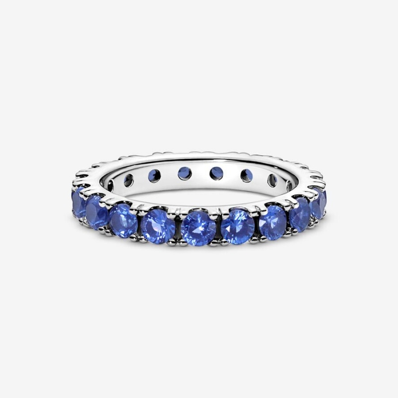 Multicolor Pandora Shimmering Blue Ring Sets | NKXPWF-043