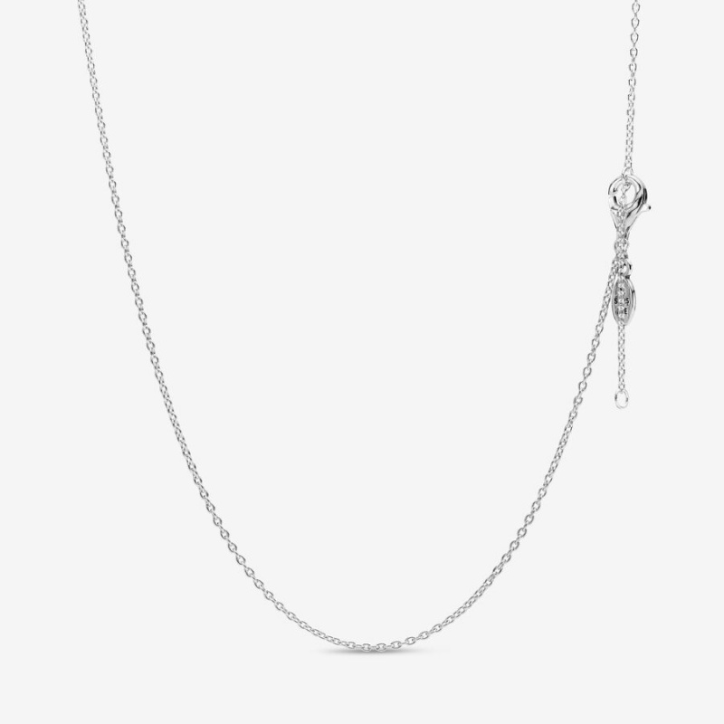 Rose gold plated Pandora Classic Cable Chain Necklaces | CLYIGR-284