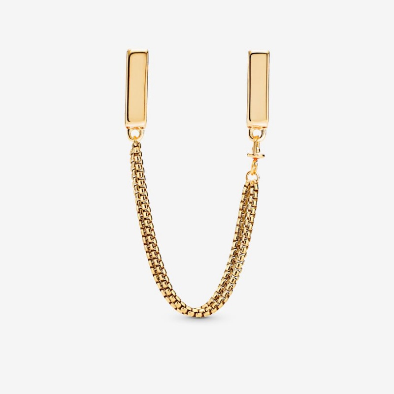 Rose gold plated Pandora Clip Safety Chains | AESCBQ-768