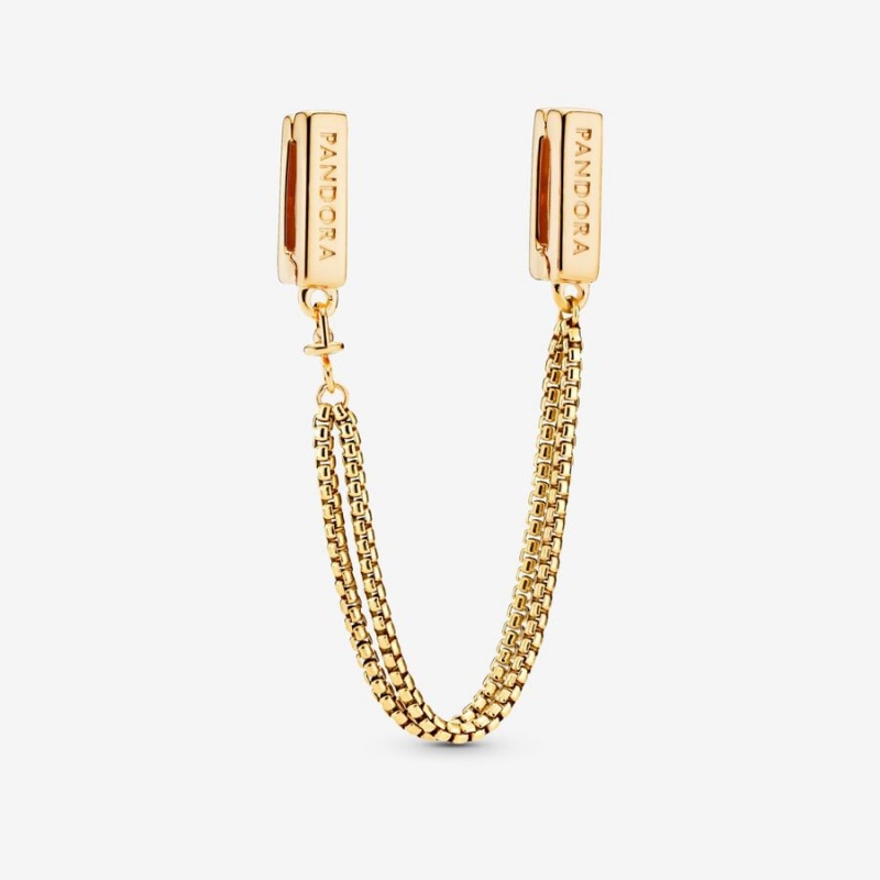 Rose gold plated Pandora Clip Safety Chains | AESCBQ-768