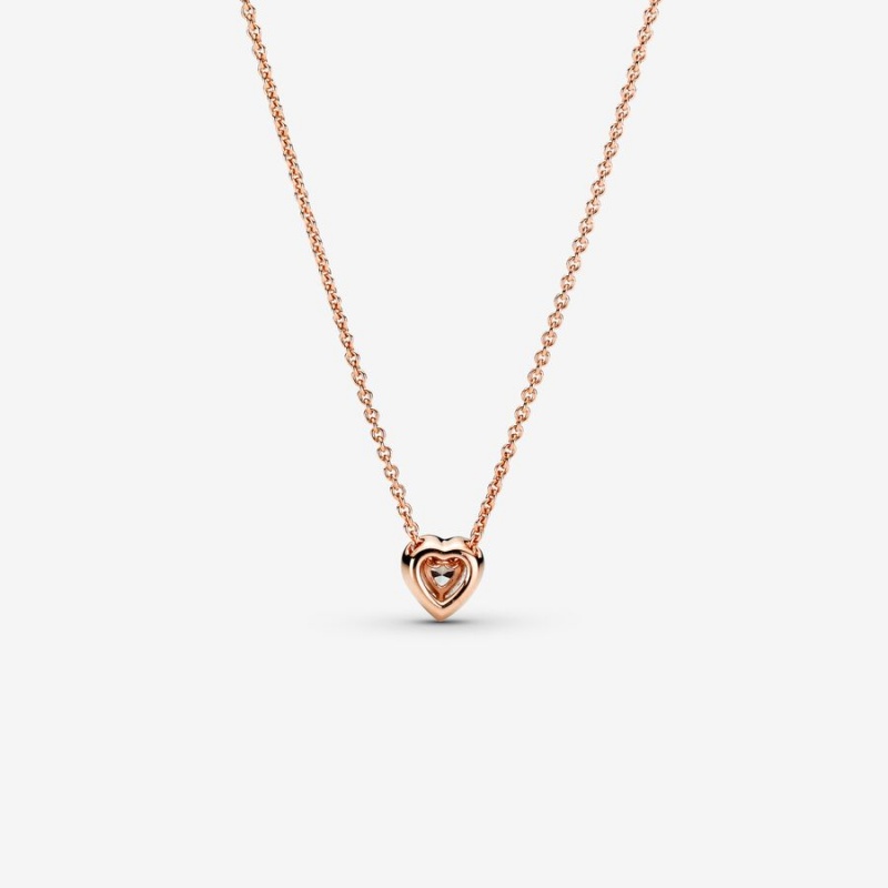 Rose gold plated Pandora Happily Ever After Necklace & Earring Sets | ODFJUM-591