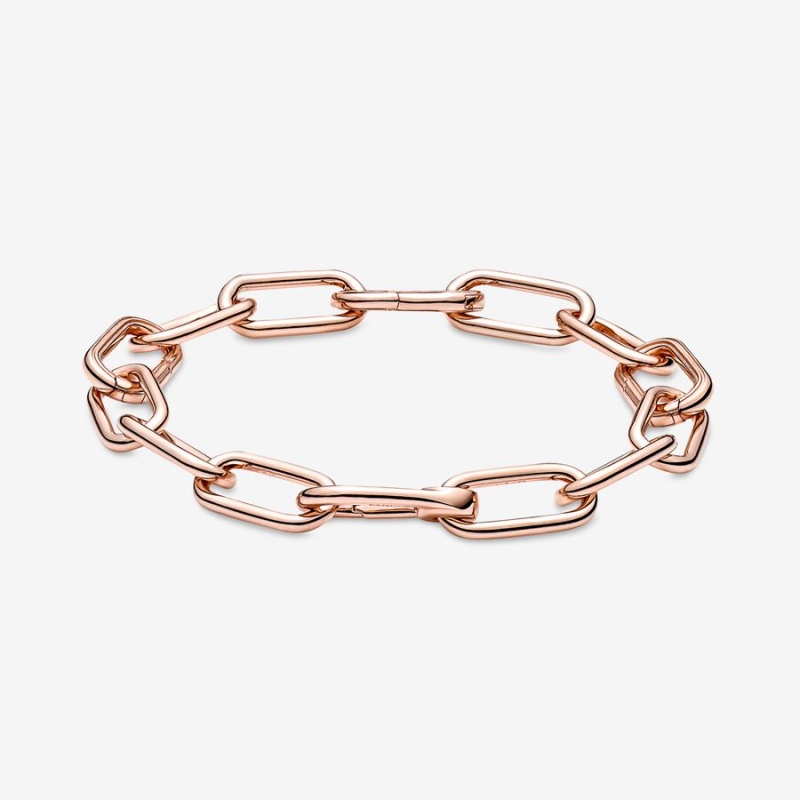 Rose gold plated Pandora ME Chain Necklaces | KSRZWF-439