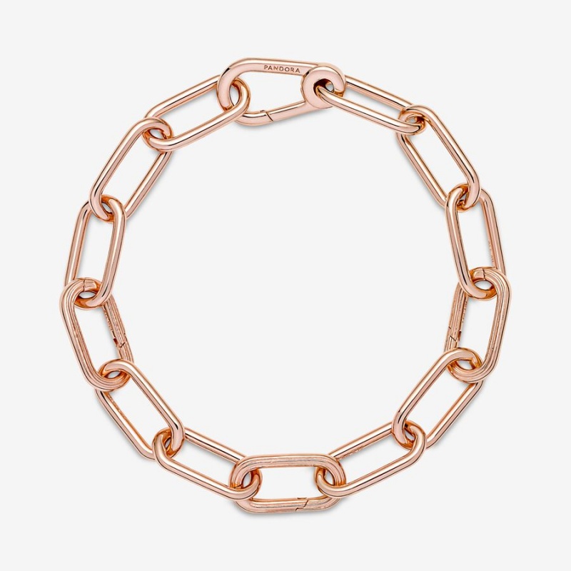 Rose gold plated Pandora ME Chain Necklaces | KSRZWF-439