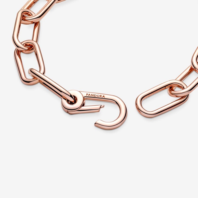 Rose gold plated Pandora ME Chain Necklaces | KSRZWF-439