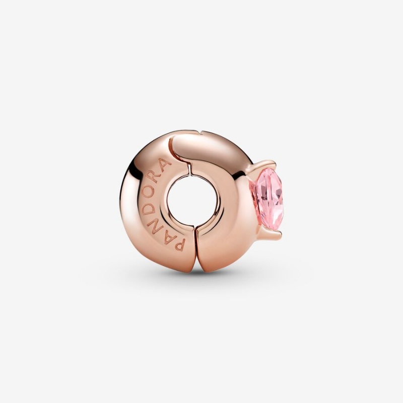 Rose gold plated Pandora Pink Clip Clips | LMZPXE-301