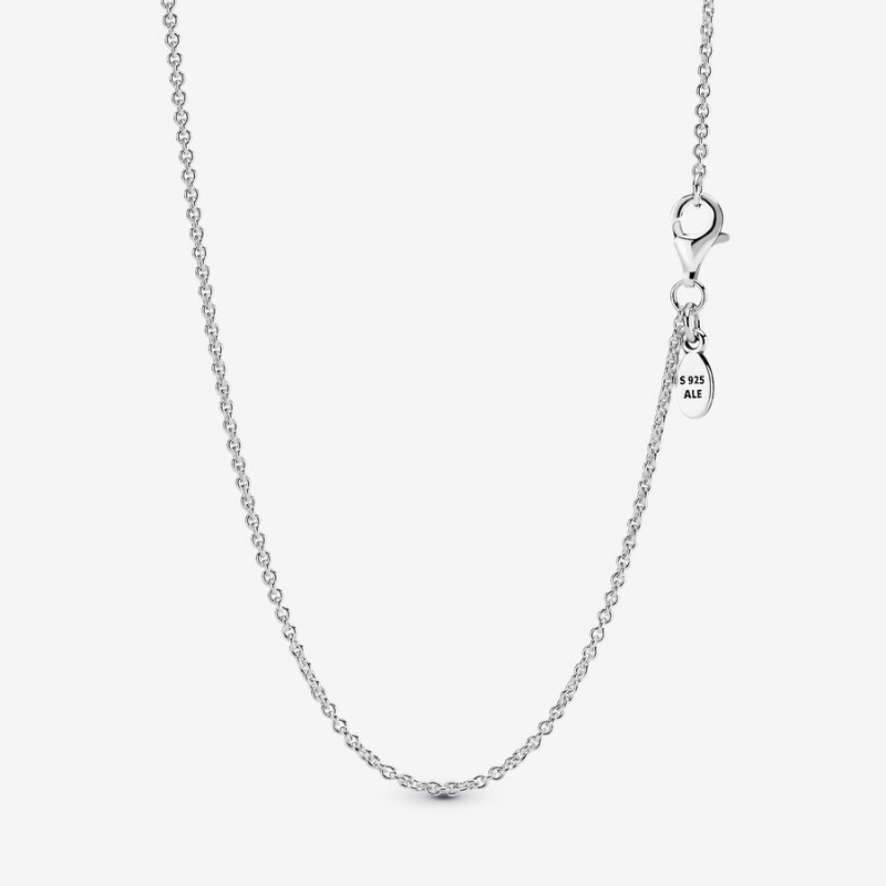 Sterling silver Pandora Adjustable Chain Necklaces | EOFPGW-089