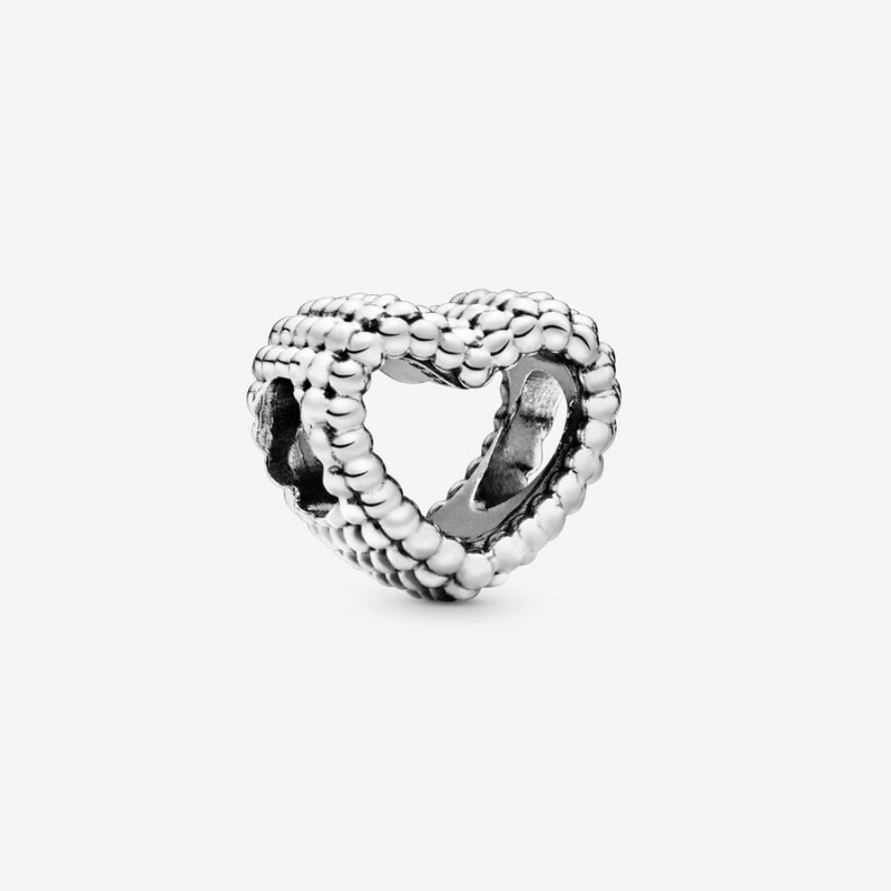 Sterling silver Pandora Beaded Open Charms | TXSHPZ-365