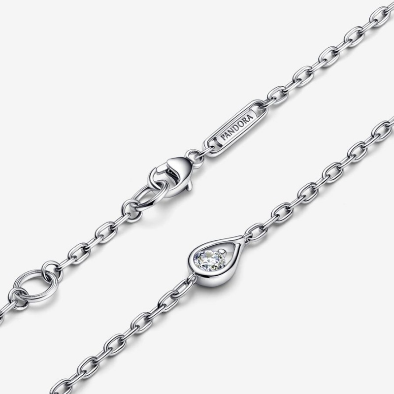 Sterling silver Pandora Brilliance 0.15 ct tw Bracelets | TOSKRA-674