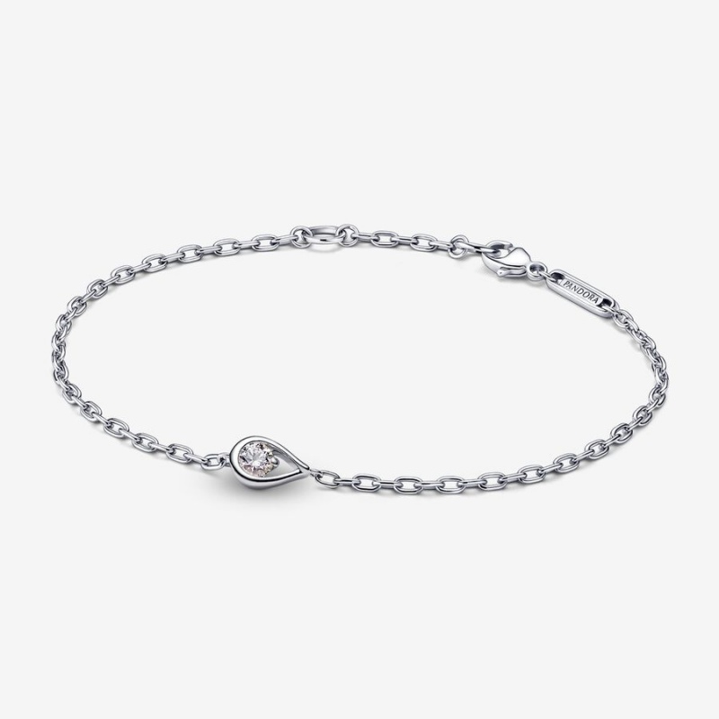 Sterling silver Pandora Brilliance 0.15 ct tw Bracelets | TOSKRA-674