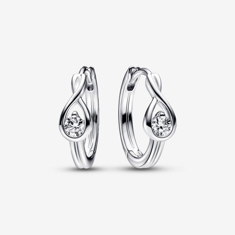 Sterling silver Pandora Brilliance 0.20 ct tw Earrings | TQAGSX-651