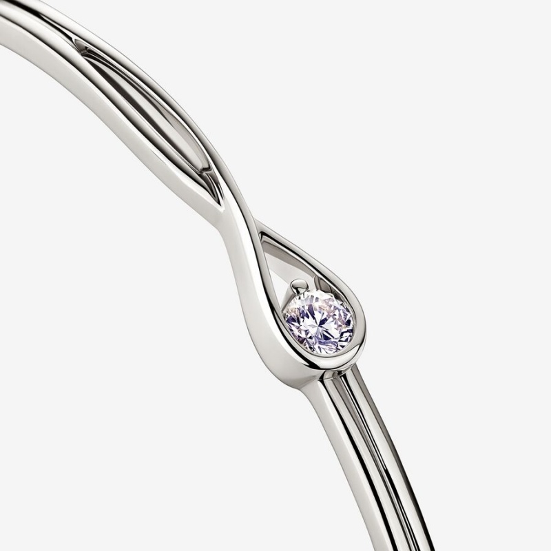 Sterling silver Pandora Brilliance 0.25 ct tw Bracelets | AMUKEW-207